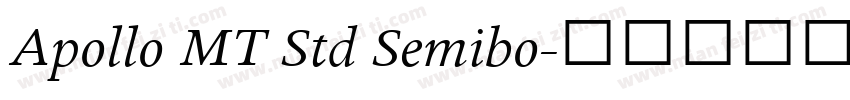 Apollo MT Std Semibo字体转换
